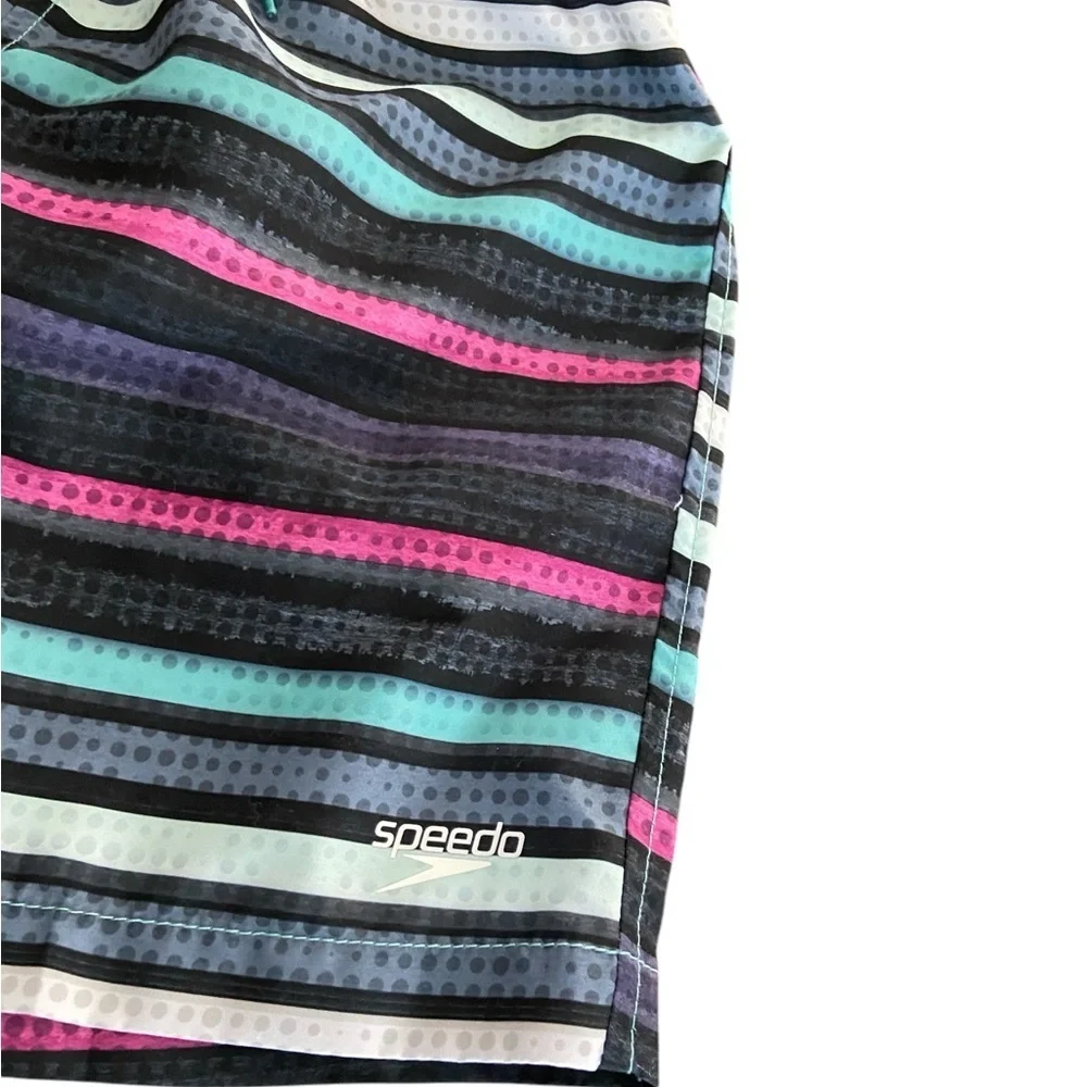 Speedo Kids Striped Swim Shorts - Multicolor
